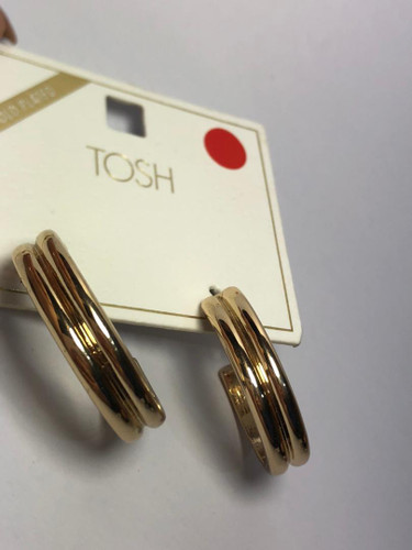 گوشواره برند TOSH ابکاری طلا