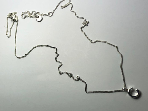 گردن بند پسرانه |زنجیرنقرهای ابکاری نقره|گردن بند برند accessories