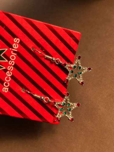گوشواره ستاره نگین دار برند accessories