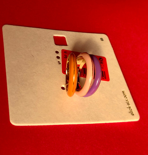 پک ۳تایی انگشتر رنگی|انگشتر فانتزی|انگشتر پکی۳تایی|پک انگشتر نارنجی|انگشتر بنفش|انگشتر صورتی🎀پک پینترستی اکسسوری💜