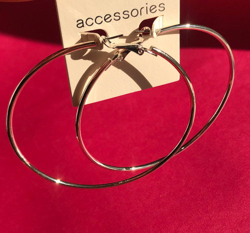 گوشواره اروپایی برند acc| گوشواره حلقه ای ساده |گوشواره حلقه ای بزرگ |گوشواره گردحلقه ای شیک