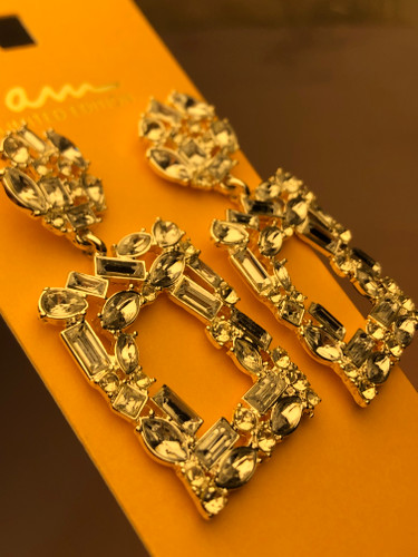 گوشواره جواهری مجلسی ✨😍 🤌🏻|گوشواره مجلسی|گوشواره پینترستی|گوشواره پرنسسی