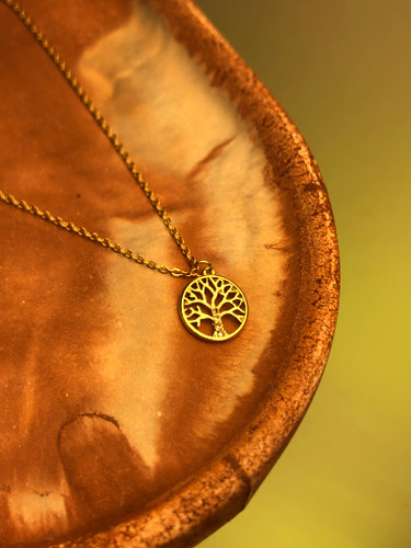 گردنبنددرخت طلایی|گردنبند درخت زندگی|گردنبند آبکاری طلا|گردنبند پینترستی کیوت|گردنبند دخترانه