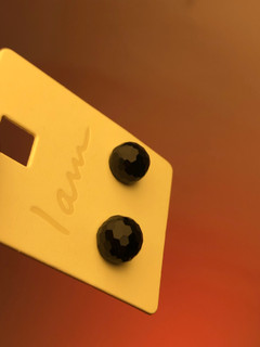 گوشواره پینترستی مشکی|گوشواره گوی مشکی |گوشواره ارزان🎀گوشواره مشکی|اکسسوری خاص|گوشواره ۵۹ تومنی