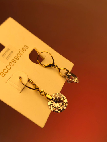 گوشواره کریستال|گوشواره مجلسی|گوشواره آویز کریستالی،گوشواره کریستال سفید، گوشواره دخترانه|گوشواره پینترستی