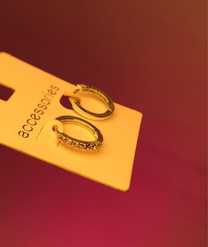 گوشواره نگین دار صورتی |گوشواره پینترستی |گوشواره دخترانه صورتی