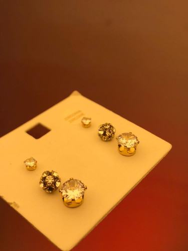 پک گوشواره |پک ۳ تایی گوشواره پکی |پک کریستالی |پک اکسسوری اقتصادی|گوشواره شیشه ای|گوشواره ترند