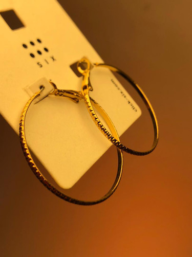 گوشواره زنانه |گوشواره دخترانه|گوشواره حلقه ای طلایی|گوشواره ترند|گوشواره اقتصادی|گوشواره ۹۹تومنی |گوشواره نیم حلقه طلایی