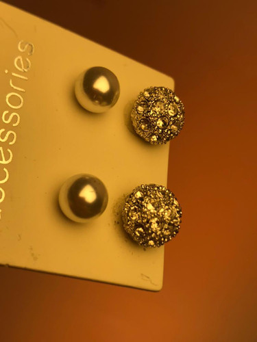 گوشواره پینترستی میخی |گوشواره ۹۵ تومنی🎀پک گوشواره مرواریدی|اکسسوری اروپایی|گوشواره پکی اقتصادی|گوشواره ترند| گوشواره توپی کریستالی🔮